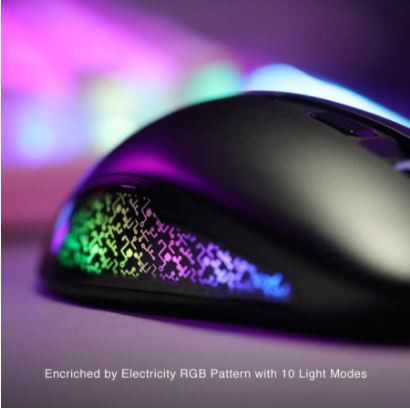 Mouse gaming rexus wired usb 2.0 220ips 1000hz 12400dpi 30G 8000fps rgb 1.8m cable arsa electrify