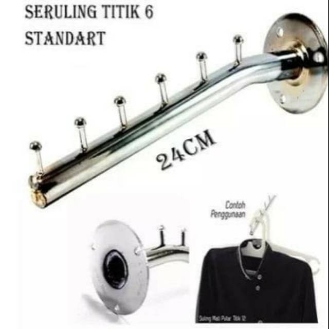 Hanger Seruling 6titik