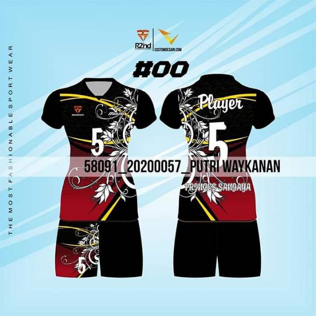 Baju voli wanita/baju voli wanita termurah/baju voli printing