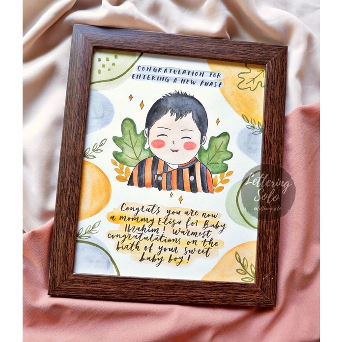 ILUSTRATION 10R (24x29cm) KADO WISUDA, KADO ULTAH, KADO PERNIKAHAN