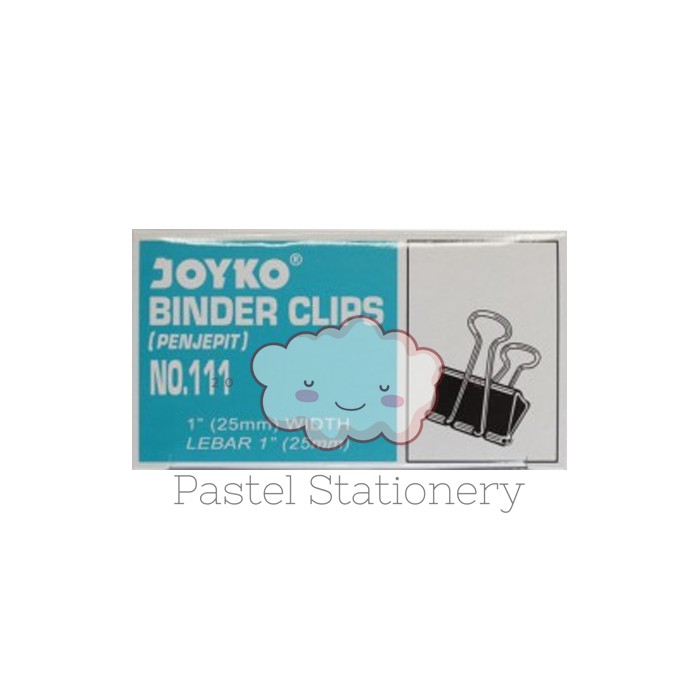

Binder Clip 111 Joyko - Clips Klip Penjepit Kertas Hitam Joyko