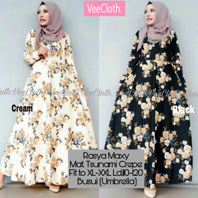 RASYA MAXI / MAXI DRESS / DRESS MURAH /GAMIS MOTIF / GAMIS SYARI / GAMIS JUMBO / GAMIS BUNGA