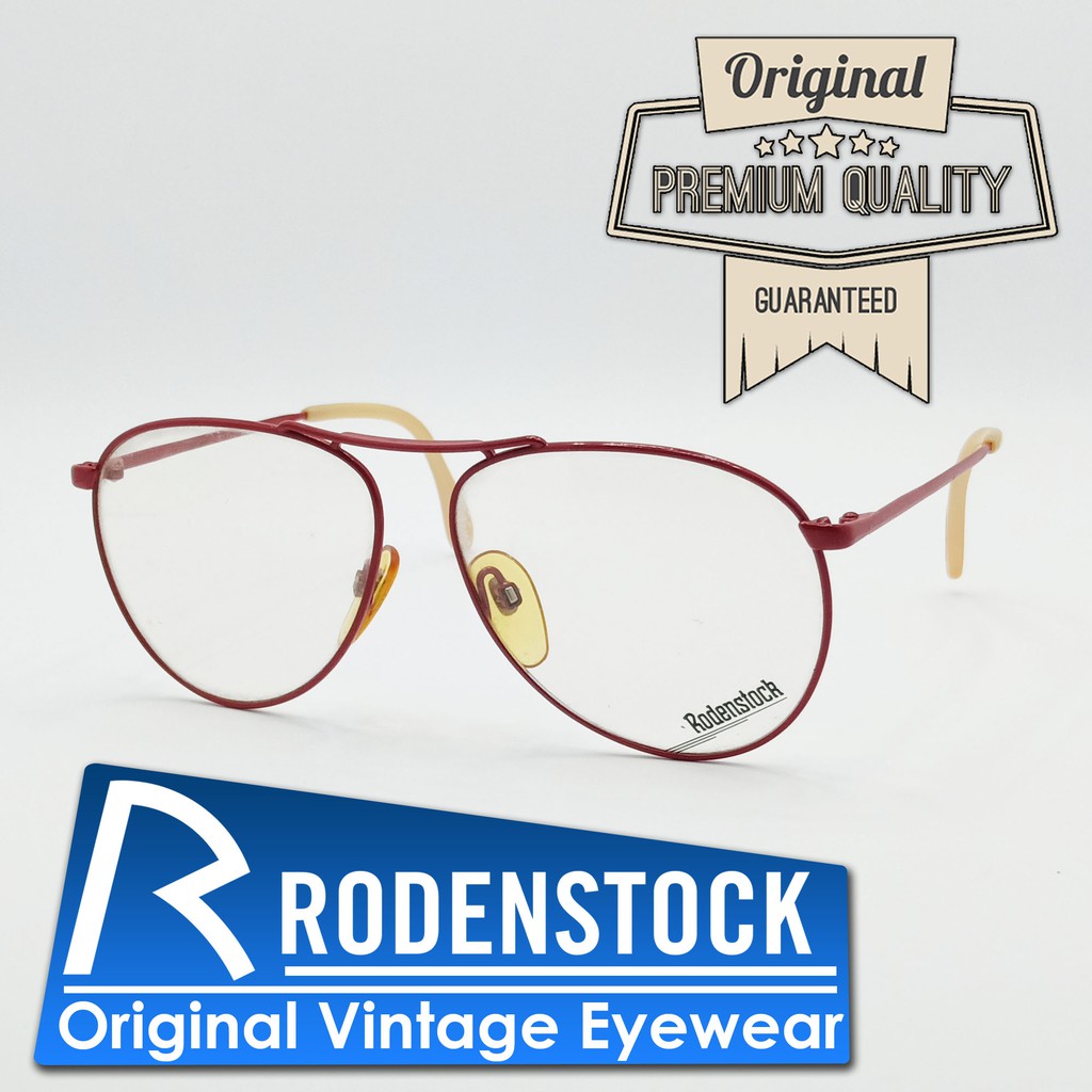 Kacamata Vintage Jadul Antik Original Aviator Rodenstock YoungLook 143 B 130 Red