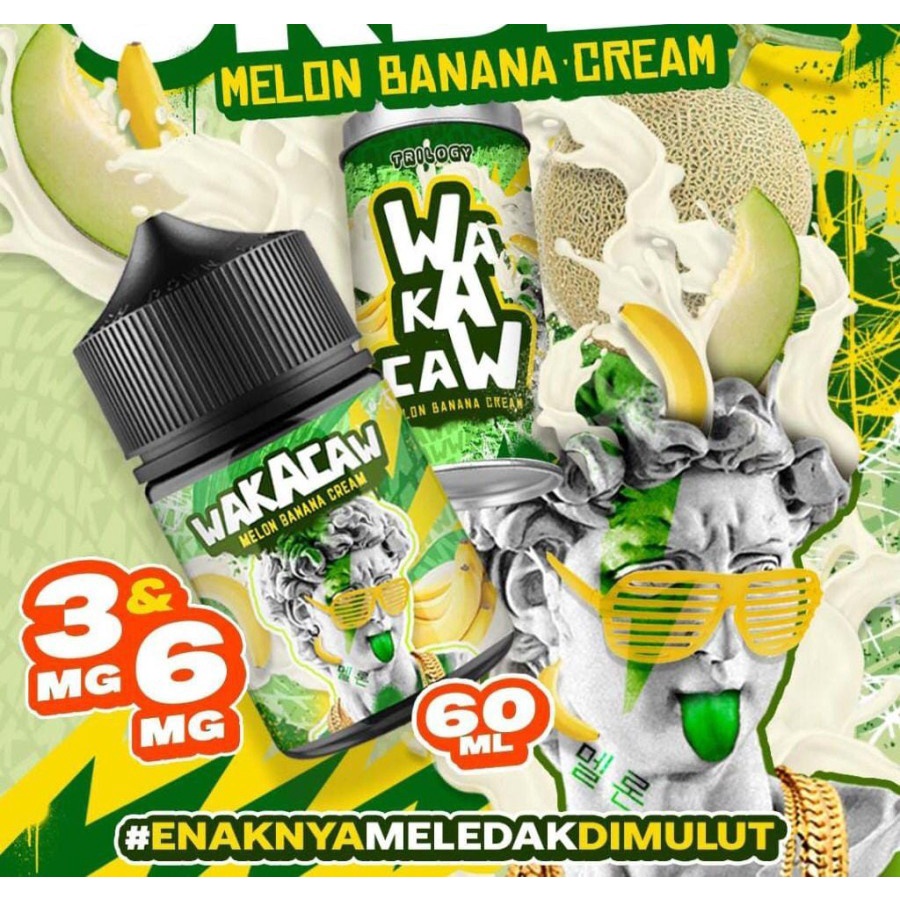 WAKACAW 60ML V2 - MELON BANANA CREAM Authentic By Trilogy