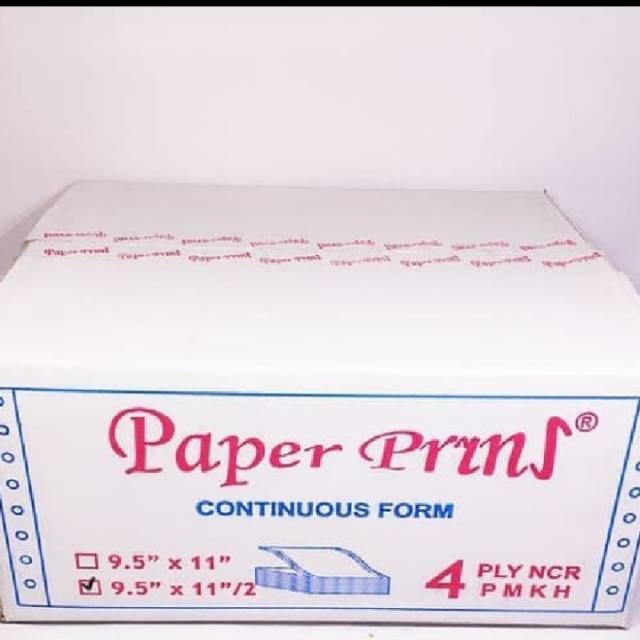 

Continuous from paper prins 9.5" x 11" 4ply bagi 2
