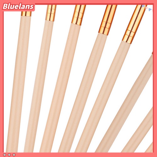 (In Stock) Kacamata Hitam Lensa Warna Warni ♡12pcs / Set Brush Kosmetik / Makeup Bulu Wol Gagang Kayu Untuk Foundation, Bedak, Eyeshadow, Eyeliner