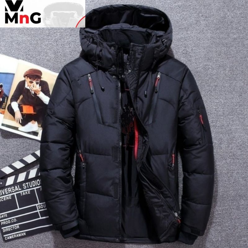 Jaket Anti Air Tebal MnG Pria wanita Waterproof Windproof Winter Outdoor Puffer Tebal Musim Dingin Outdor Touring Hangat Tahan Air Gunung Pendaki