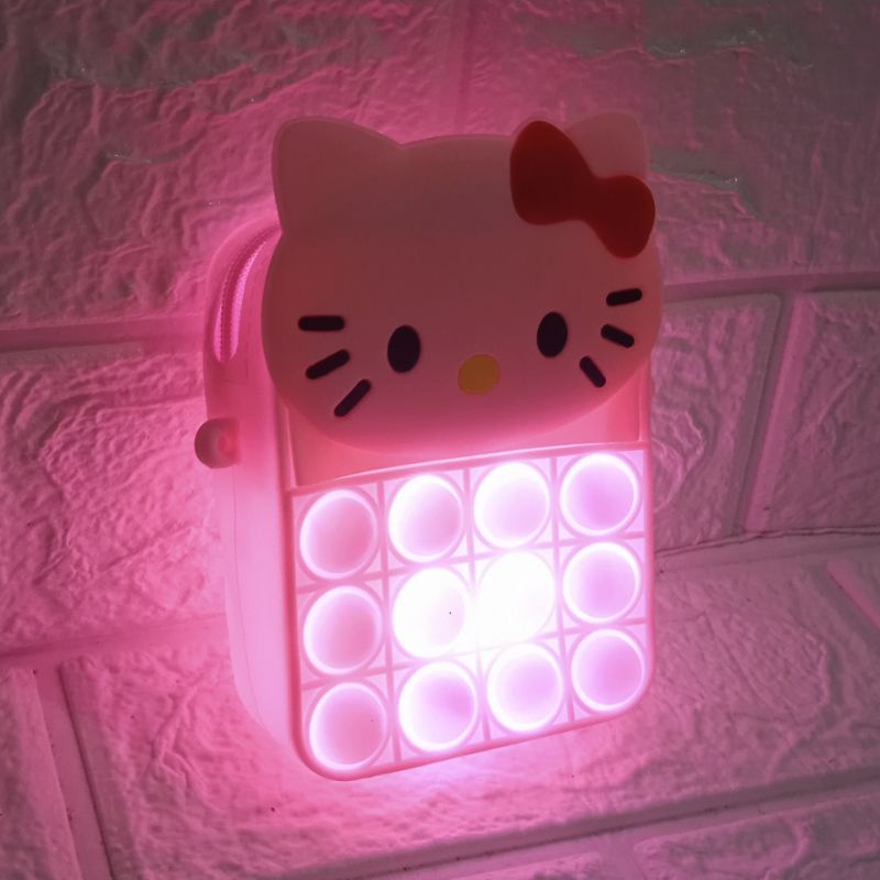 Tas Pop it Hello kitty mini LED