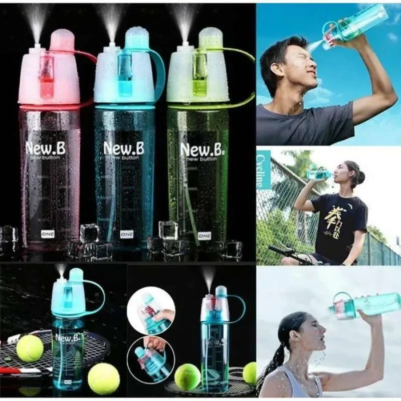 Jual Botol Minum New B Sport Spray Water Bottle 600 Ml | Shopee Indonesia