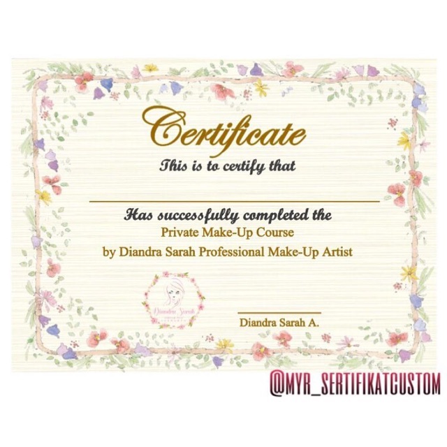 Sertifikat MakeUp Artist Shopee Indonesia Sertifikat MakeUp Artist Shopee Indonesia