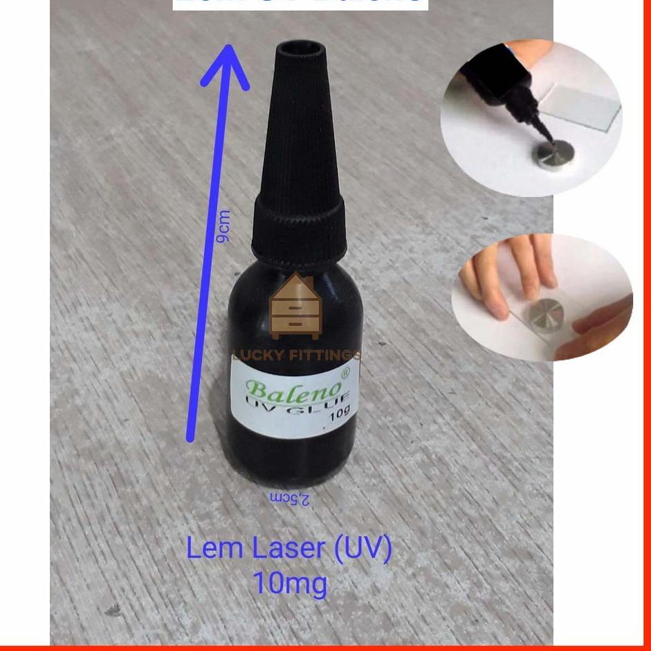 [KODE PRODUK I7DK99771] Lem UV Glue Laser Kaca Tatakan Besi Pen Iklan Paku 10 g / Meja Kaki