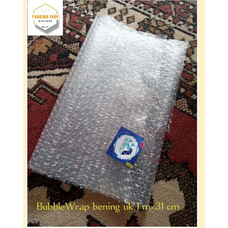 

TERMURAH!!! Bubble Wrap Plastik Putih Transparan 1m×31cm With Gelembung