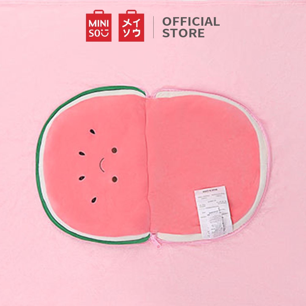 MINISO Blanket / Selimut Lipat Bulu Super Lembut Halus Motif Buah Seri Lucu 90 x 120 cm-7
