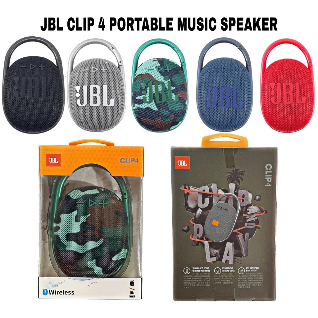 Speaker Bluetooth JBL CLIP 4 Ultra Wireless Portable JBL Clip4 IPX7