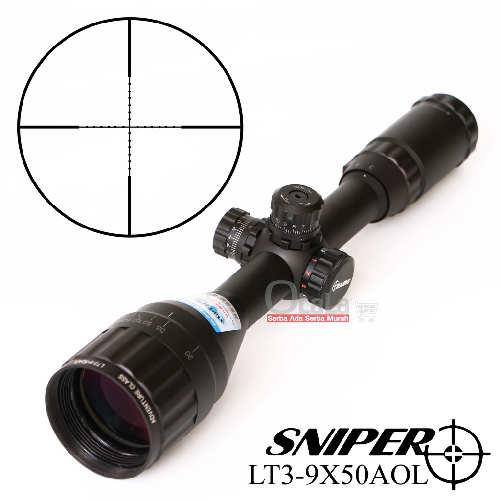 TELESCOPE SNIPER LT 3-9X50AOL
