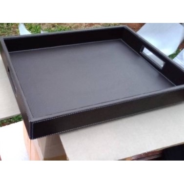 40x30x5 cm Nampan Kulit / Tray Leather / PROMO Baki Tempat Air Mineral / Tatakan Gelas