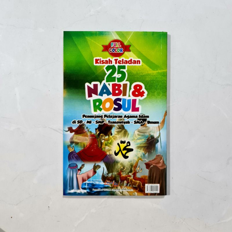 Buku Kisah Teladan 25 Nabi dan Rosul Full Colour Dilengkapi Gambar