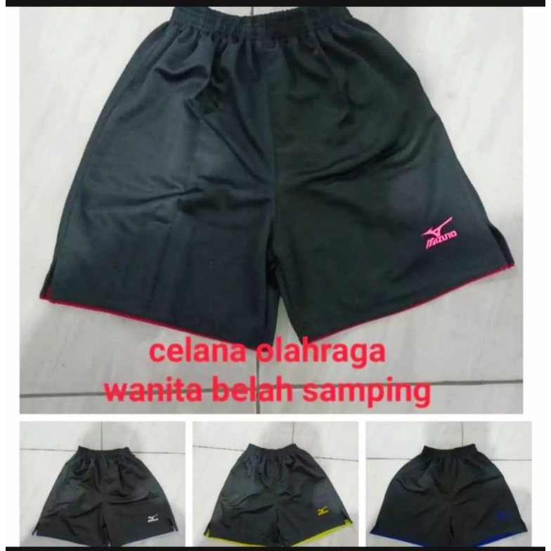 CELANA PENDEK WANITA/CEWE OLAHRAGA BOLA VOLI BELAH PINGGIR