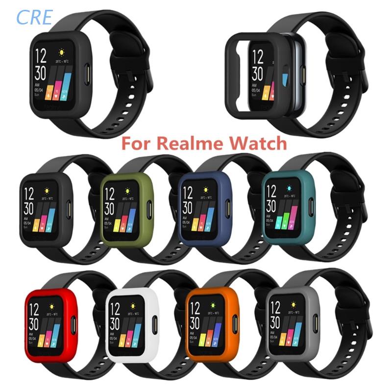 Cre Hard Case Pelindung Smartwatch Bahan Plastik Pc Untuk Realme Watch