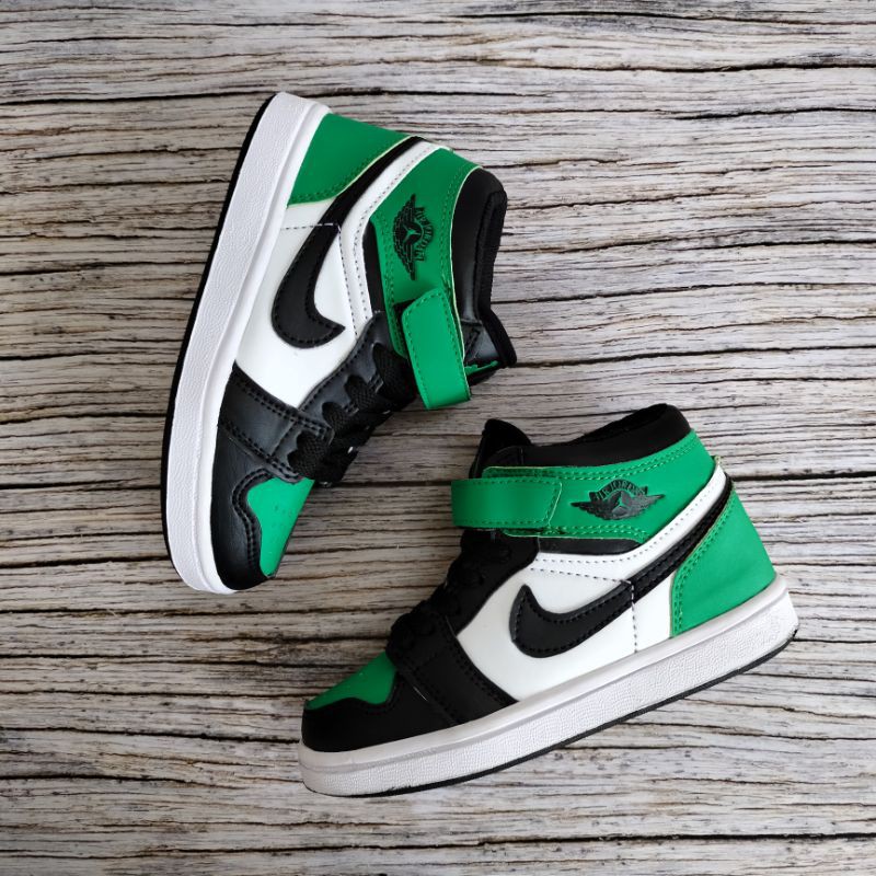 SEPATU ANAK JORDAN GREEN PREMIUM HIGH QUALITY SEPATU ANAK JORDAN HIJAU