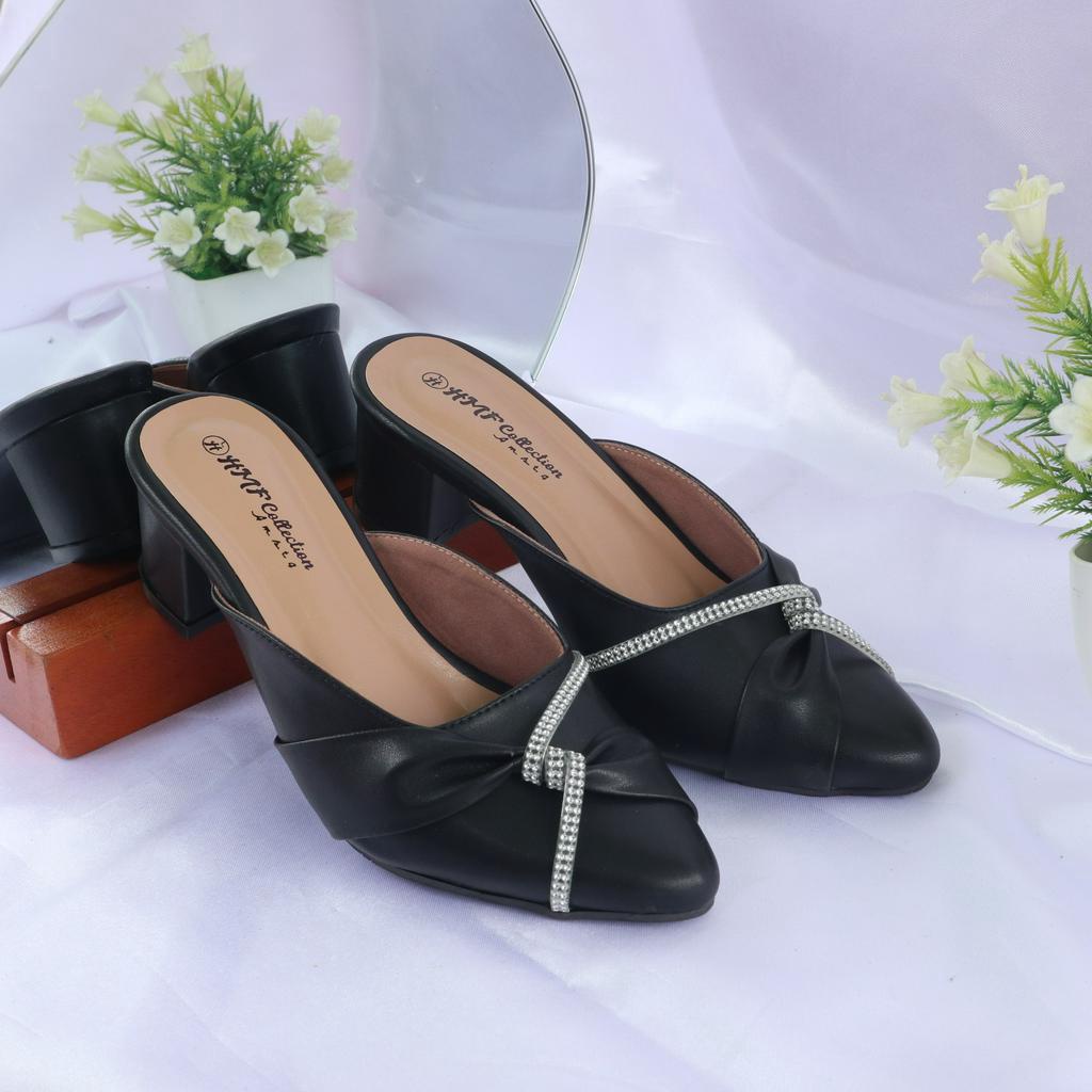 HMF Melica Heels Mules Wanita BC09