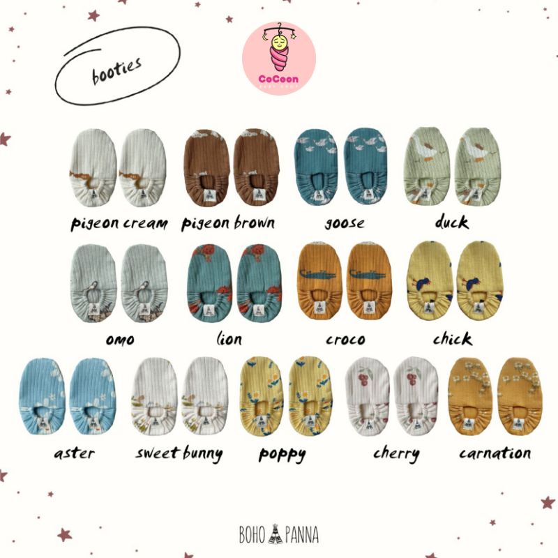 Bohopanna / Bohopana Bohobaby / Booties / Sepatu / Kaos Kaki Bayi dan Anak / Sarung Kaki Bayi