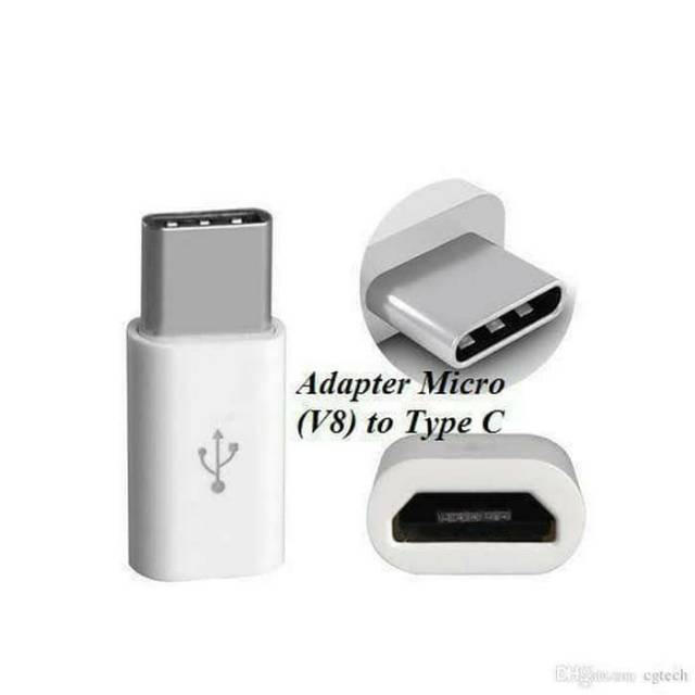 Sambungan charger micro ke type c adaptor charger