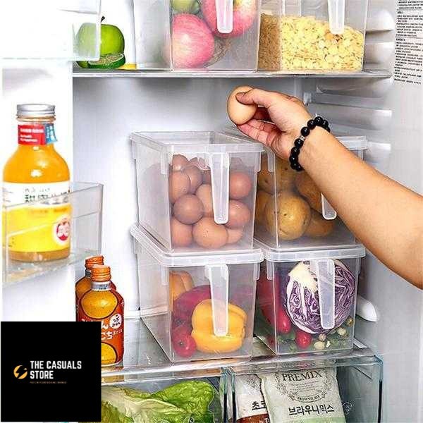 Box Container Makanan Kulkas Kitchen Storage Food Box - Transparan