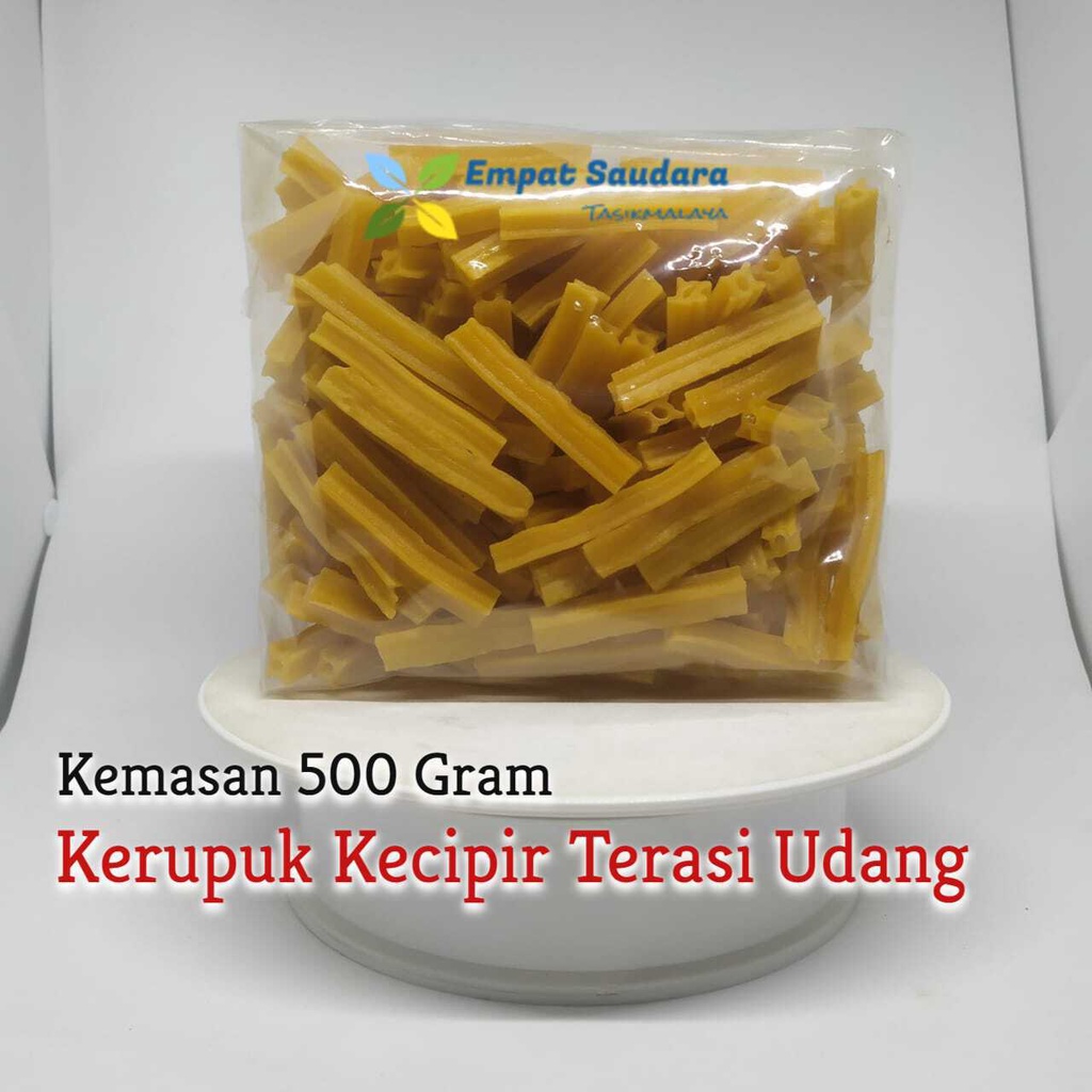 

KERUPUK KECIPIR TERASI UDANG KEMASAN 500 GR