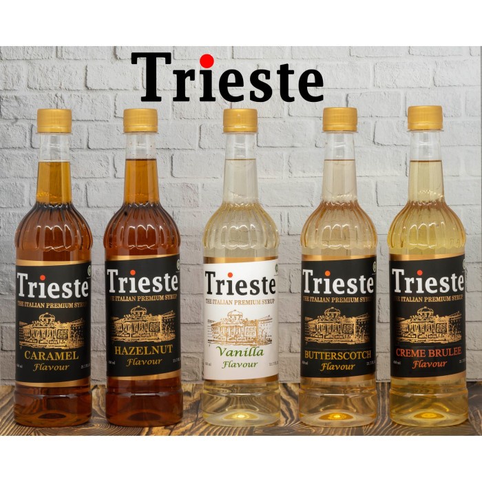 

SIRUP- TRIESTE SYRUP / SIRUP RASA VANILLA / TIRAMISU / CREME BRULEE - VANILLA -SIRUP.