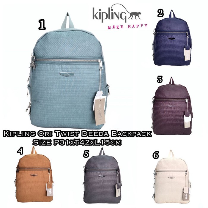 Tas Kipling Grade ORI Twist Deeda Mirror Backpack Ransel Import