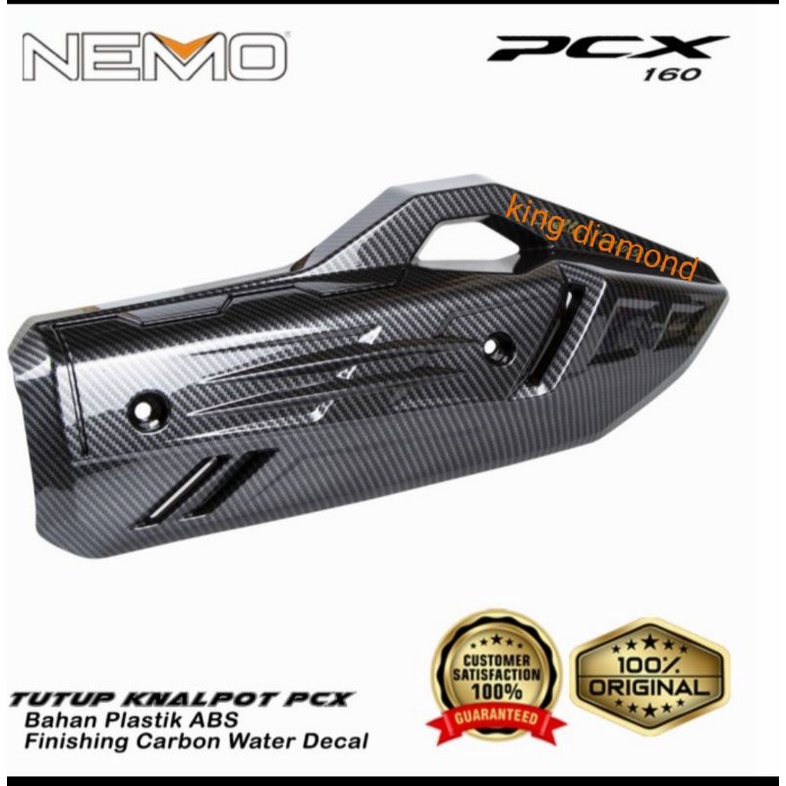 Tutup/cover knalpot  New PCX 160 Nemo carbon ORIGINAL