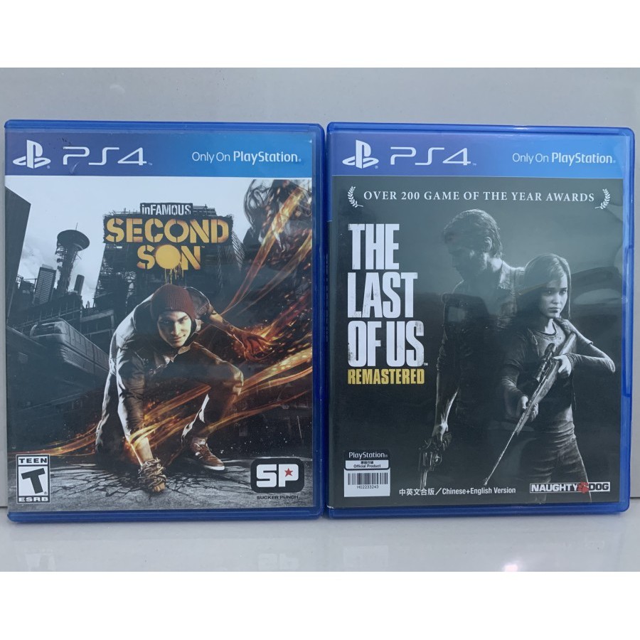 BD Kaset PS4 PS5 Infamous Second Son & TLOU The Last of Us