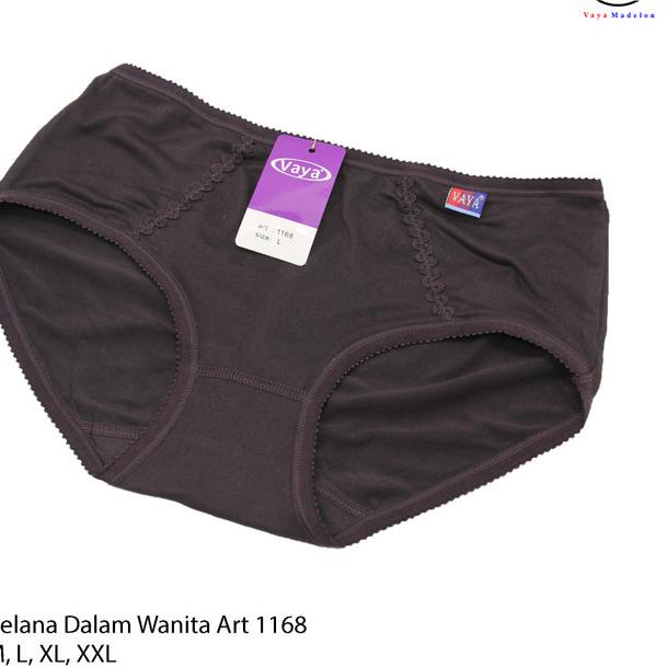 ⅍ Vaya Celana Dalam Wanita Art 1168 - L, Cokelat Tua ★