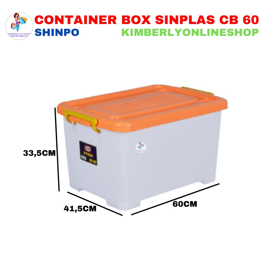 Box plastik utk menyimpan serbaguna (container box) Shinpo Stack CB 60