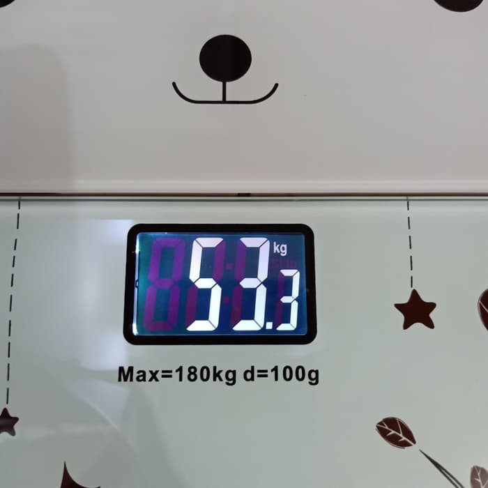 TIMBANGAN BADAN DIGITAL KACA 180Kg 25 x 21cm electronic personal scale