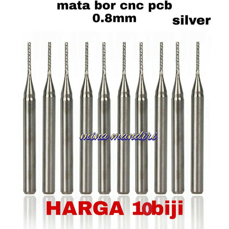 10PCS ENDMILL ENGRAVING 0.8MM ENDMILL CNC 0.8MM CARBIDE