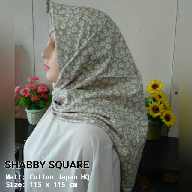Hijab shabby flower