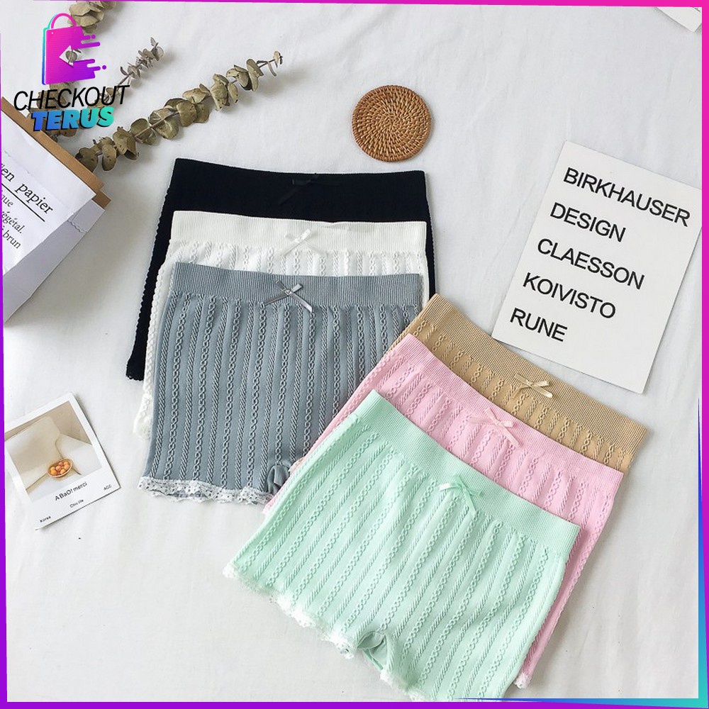 CT P63 Celana Dalam Pendek Wanita Celana Dalam Boxer Wanita CD Short Pants Wanita Pakaian Dalam Wanita CD Wanita