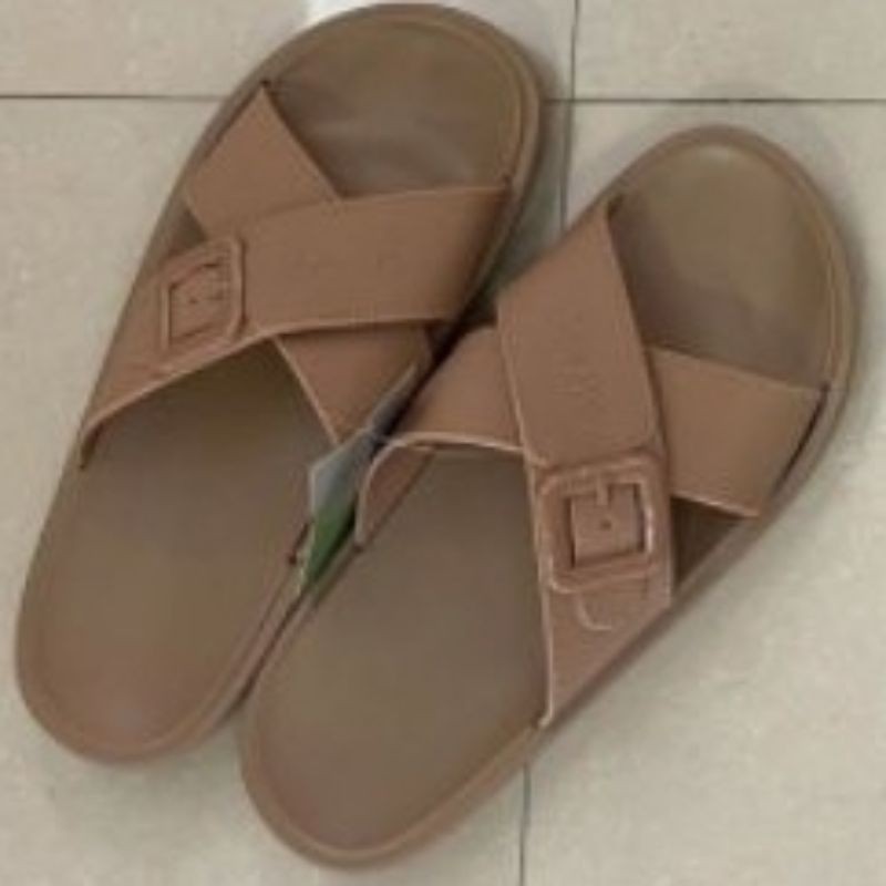 [BEST SELLER] Sendal Jelly Cuted BLC Import Full Karet Lentur Elastis Sandal Slop Silang Kokop-Moka