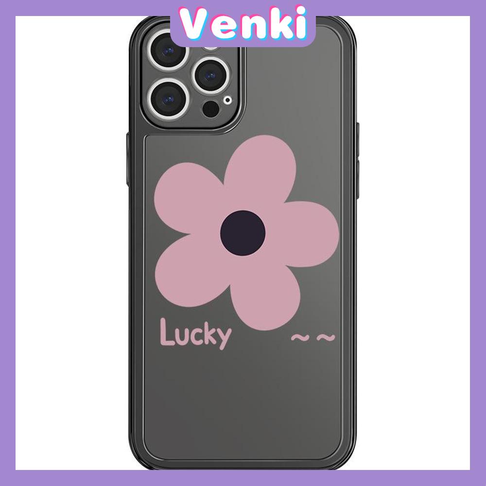 Casing Silikon iPhone 13 Pro Max 12 Pro Max 11 7 Plus Shockproof Motif Bunga Pink