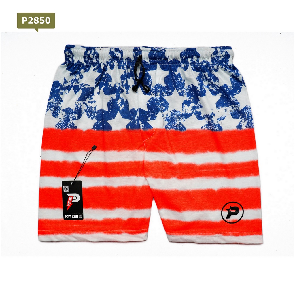 BEST SELLER - BOXER PRIA WANITA CELANA PENDEK GROSIR KOLOR PANTAI-DBM-X23