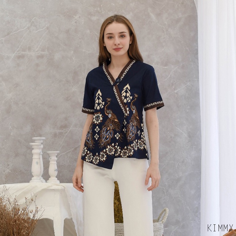 KIMMY TOP STANDAR &amp; JUMBO - Atasan Batik Wanita Blouse Wanita