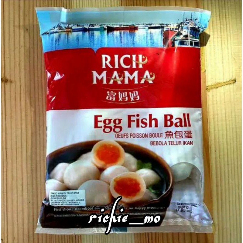 Rich Mama Egg Fish Ball 200gr Produk Import dari Malaysia