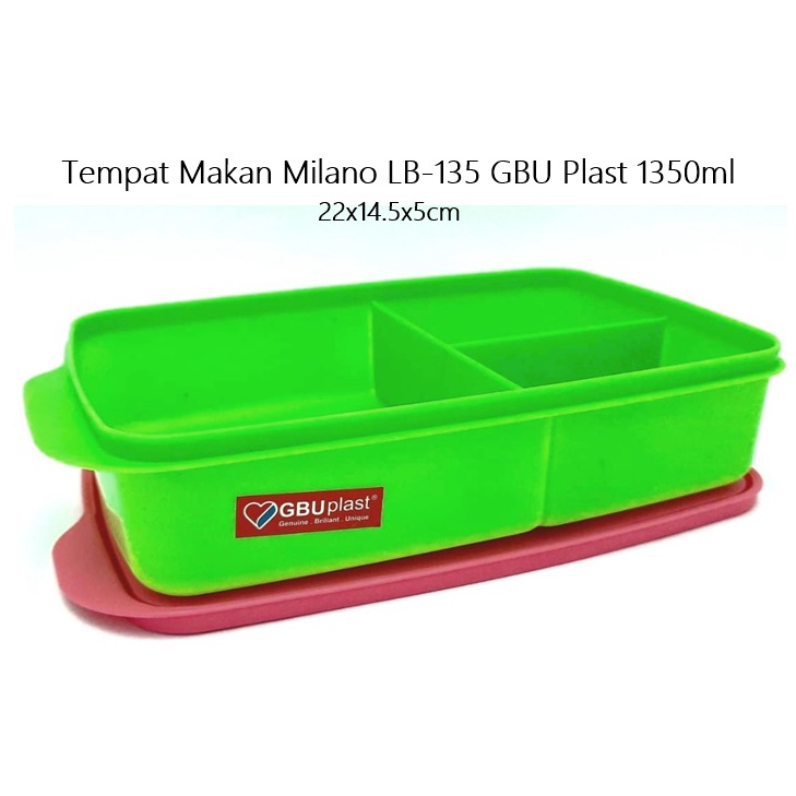 Tempat Makan/Lunch Box/Bekal  GBU Milano LB-135/LB-200 &amp; Lolita OP-0198