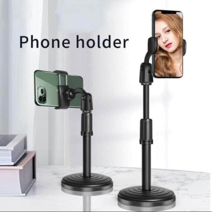 Phone Holder Stand Meja HD-25 Folding Desktop Support Table Standing HD 25 Berdiri untuk Meeting Review Vlog