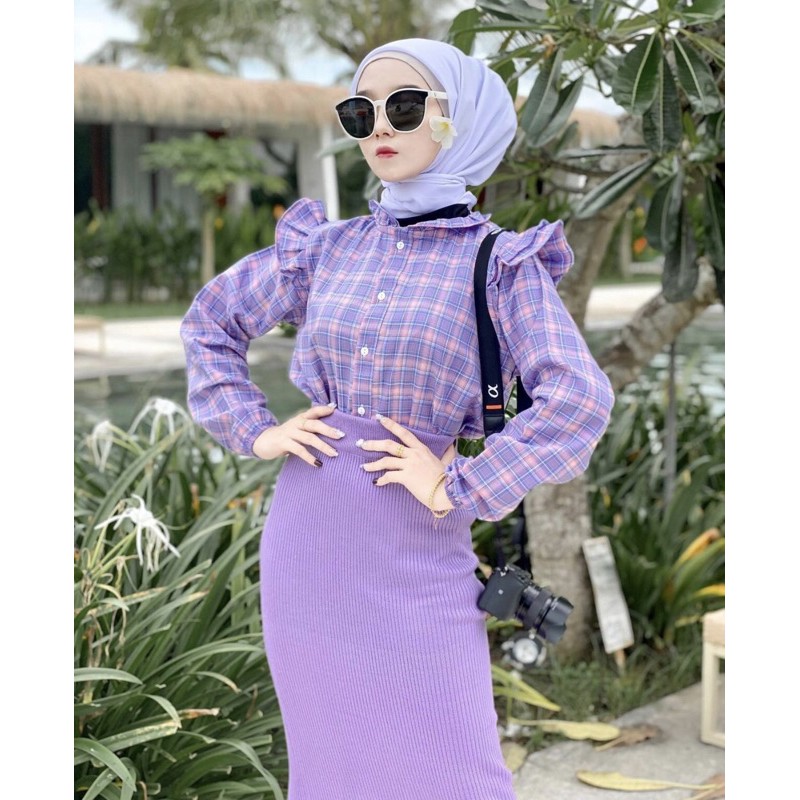 [READY BISA COD] LILAC ZALIA ROK BY SYSLABEL