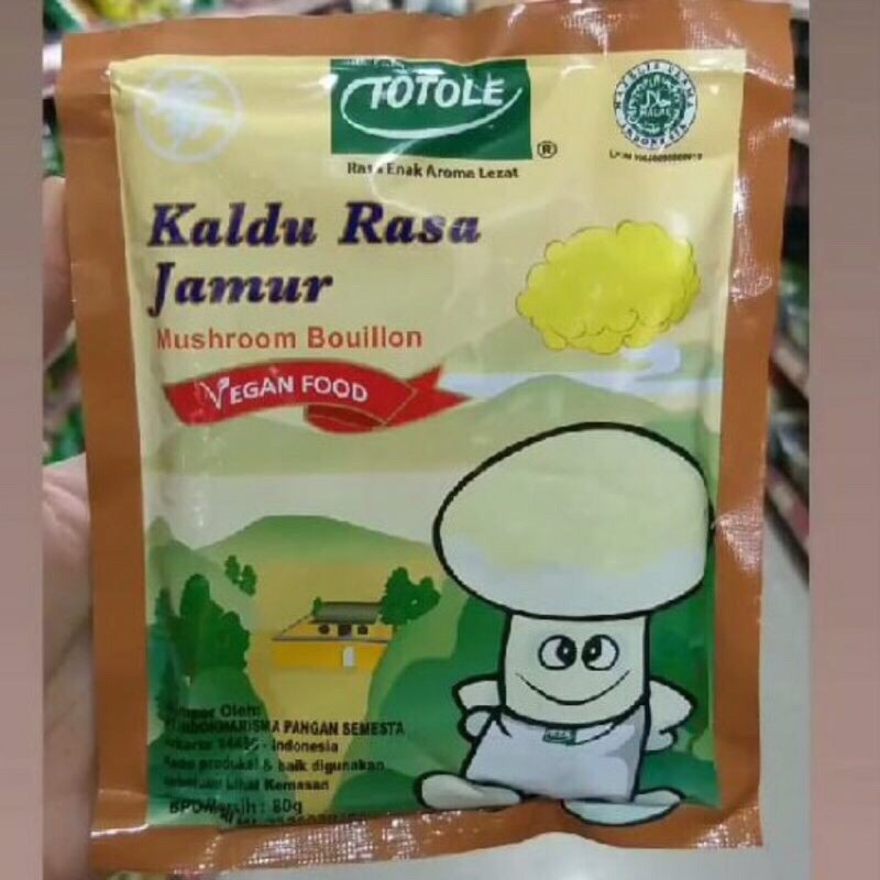 

TOTOLE KALDU JAMUR 80 Gr Halal Mui