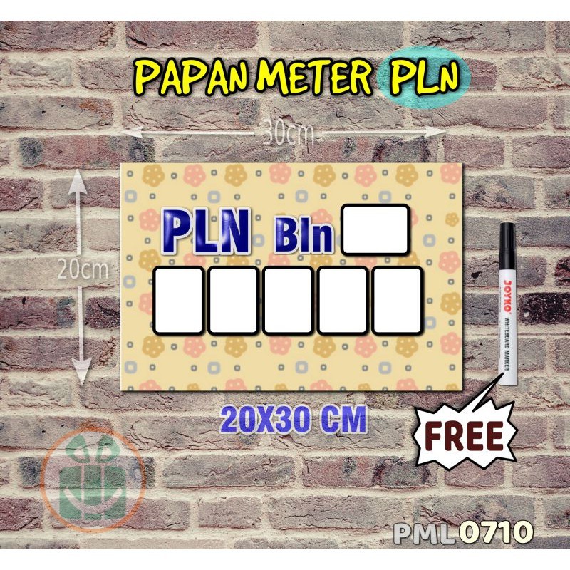 

SBC Papan Meter Listrik PLN PAM motif Unik - Pastel 10