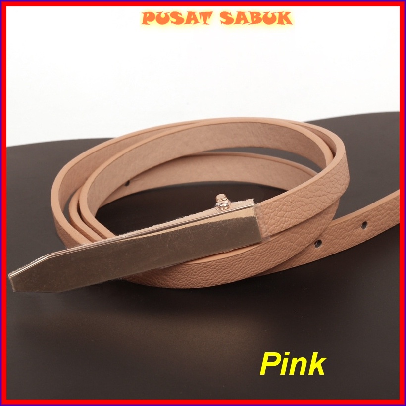 Belt Wanita Ikat Pinggang Kecil Gesper Tali Kulit Korea Women Sabuk Fashion Pesta Cewek Karet Murah